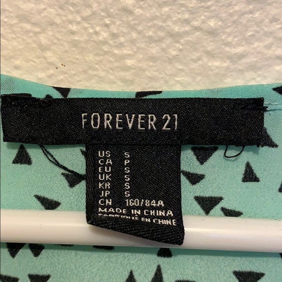 Teal dress with triangles - Picture 3 of 4